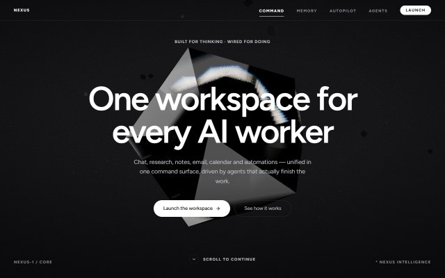 Screenshot of Nexus AI OS